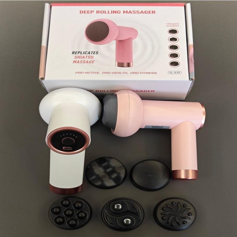 Wireless Charging Massager, 1 Box Handheld Portable Massager, Neck Waist Shoulder Kneading Body Kneading, Portable Home Massage Stick Wireless Charging Massager with Full Body, Stocking Fillers Gift