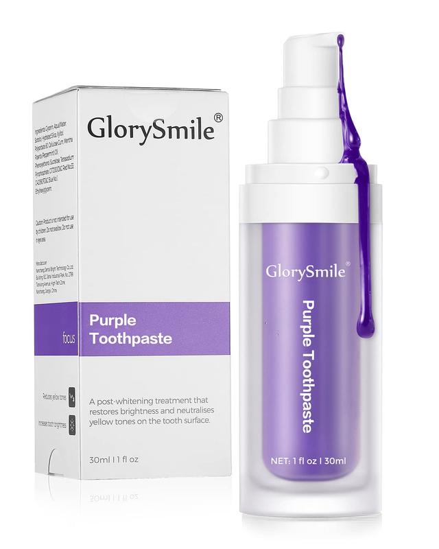 Dental Purple Toothpaste for Teeth Whitening, Tooth Stain Removal, Tooth Paint Booster for Brightness and Reduce Yellowing Gentle Daily Oral Foam purple toothpaste Sensitive