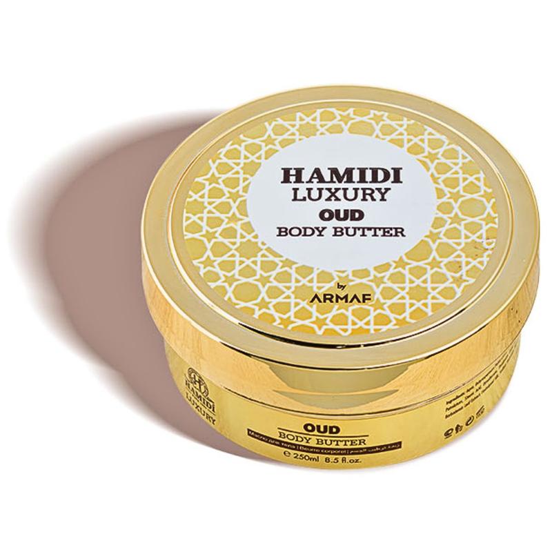 LUXURY OUD BODY BUTTER 250ML (8.4 OZ) By Hamidi | Ultra Moisturizing & Skin-Nourishing | For Men & Women.