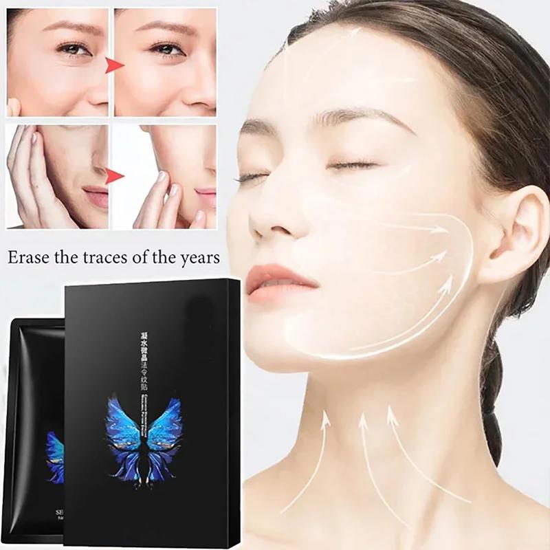 [The secret of being 18 forever ,free shipping]Hyaluronic Acid Microcrystalline Nasolabial Folds Removal Lift Mask Mask, fade fine lines moisturizing V-shaping lifting tender facial mask,Stay Bouncy And Firm,Glow Enhancing,Available For All Skin Types