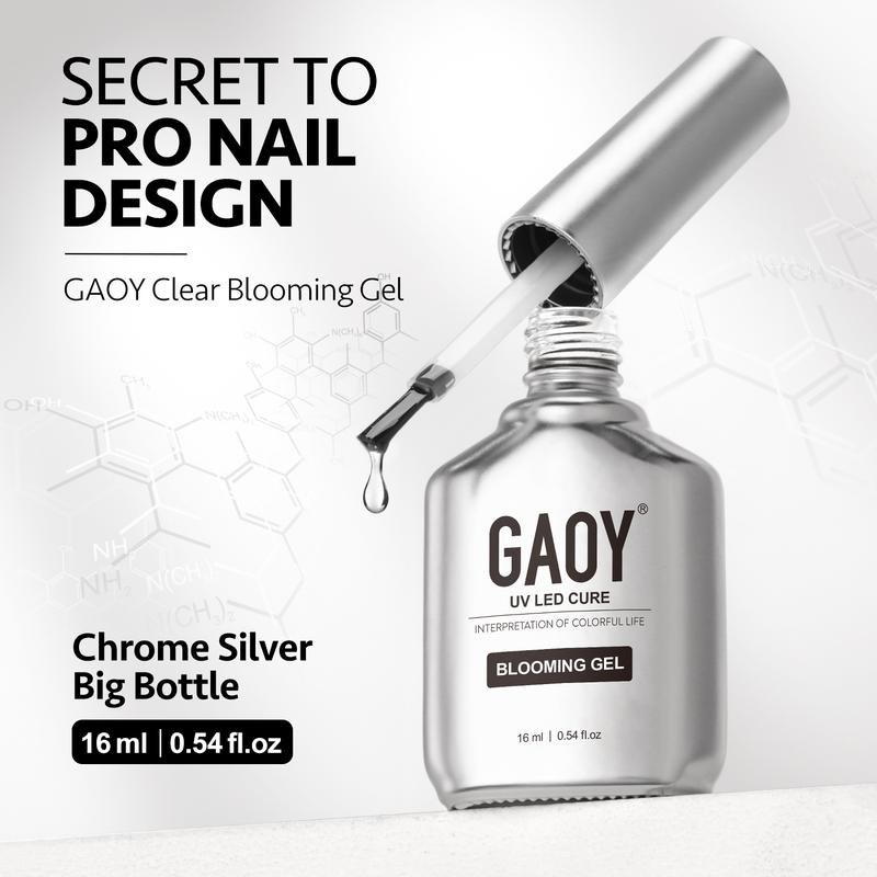 GAOY Nail Blooming Gel, 16ml Clear Blooming Gel Nail Polish, Spreading Effects Soak Off UV Gel for Nail Art DIY