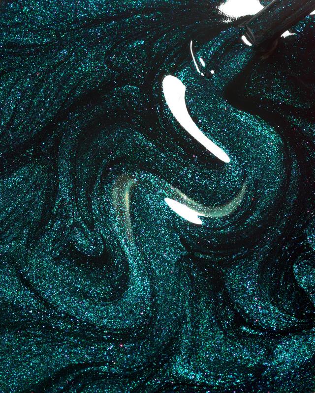 Virgo - Deep Teal Shimmer Nail Polish