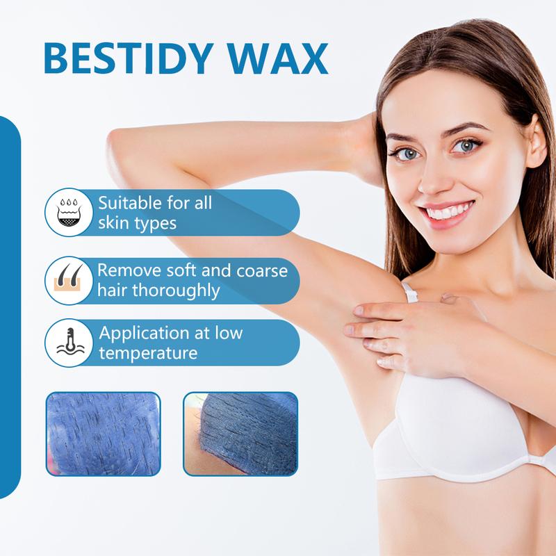 Bestidy Wax Beads, Bagged 500g, Waxing beans for Hair Removal, Women Men, Home Waxing for All Body and Brazilian Bikini Areas (500g)