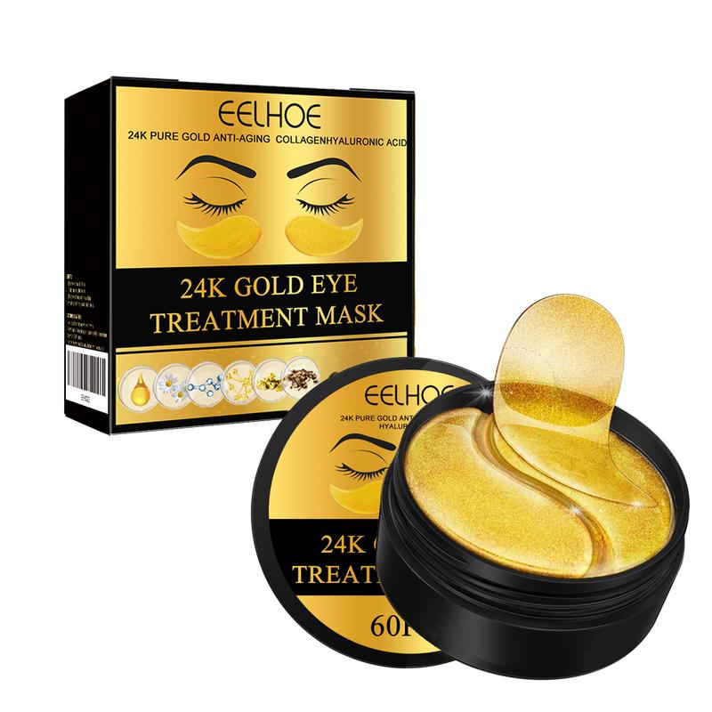 Revitalize tired eyes with EELHOE 24K Gold Eye Mask! Say goodbye to dark circles andpuffiness for a radiant, youthful look. Hydrate& soothe Gold Under Hyaluronic Acid