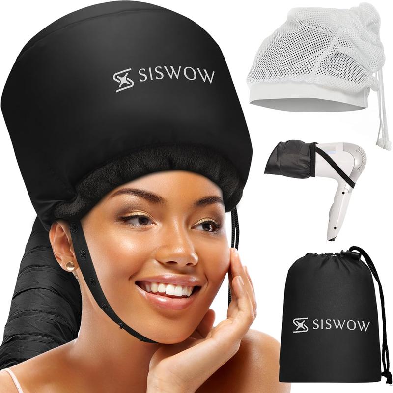 Net Plopping Cap for Drying Curly Hair - Hair Dryer Bonnet Diffuser Cap for Curly, Speeds Up Drying Time, Safety Deep Conditioning At Home - Portable, Adjustable