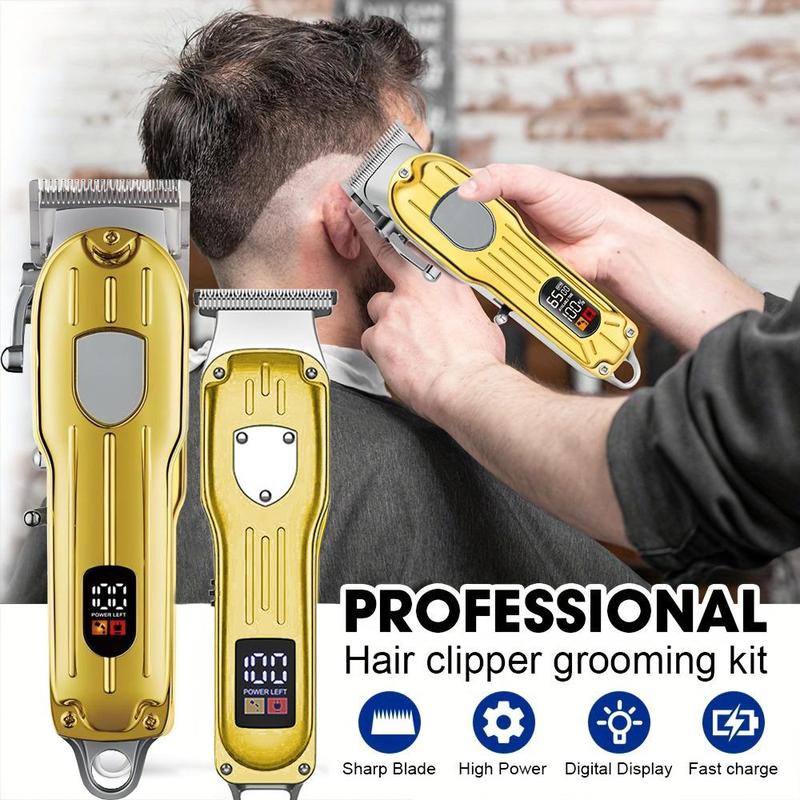 4 in 1 Hair Cutting Grooming Kit, 1 Set Professional Diffuser Hair Clippers and Shaver Set, Cordless Beard Trimming for Men, Rechargeable Barber Clippers Set for Winter, Christmas Gift, Stocking Fillers, New Year Gift