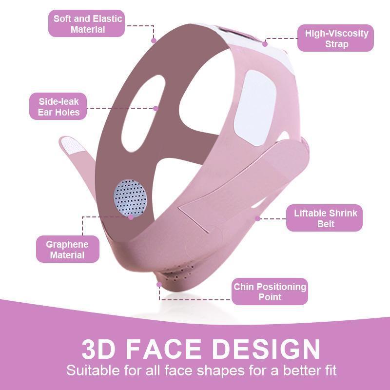 V-shaped Face Lift Band for Double Chin Slimming, Reusable Breathable Comfortable Face Lift Band, Facial Lifting Band, Comfortable Skincare Tool