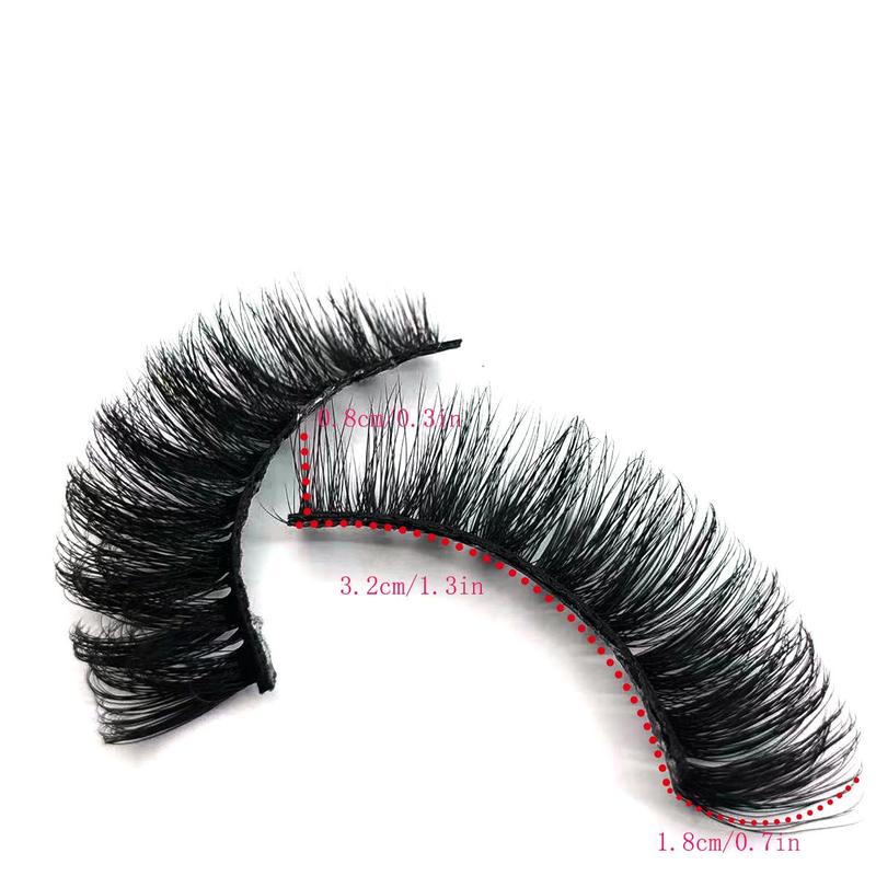 Natural False Eyelashes, 5 Pairs set Extensions Fluffy Curly Thick Faux Eyelashes, Wispy Strip Lashes, Clusters Lashes Strips for Eyelash Extension, Christmas Gift