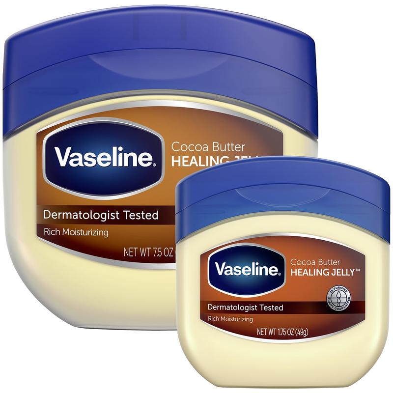 Vaseline Petroleum Jelly, Cocoa Butter, 7.5 Ounce [With Bonus 1.7 Ounce] (Pack of 2)