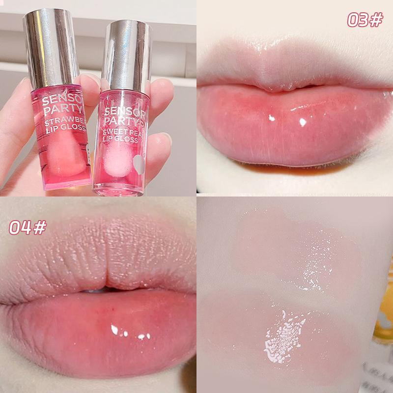 Moisturizing Lip Oil, 2 Counts set Long Lasting Hydrating Lip Gloss, Glossy Lip Glaze, Portable Lip Plumper for Daily Makeup, Plumping Lip Oil for Girls & Women