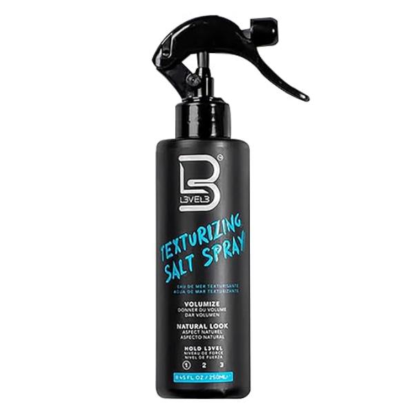 Level 3 Sea Salt Texturizing Spray - Creates Beachy Waves and Texture - Casual Hair Finish Gel Haircare Gentle