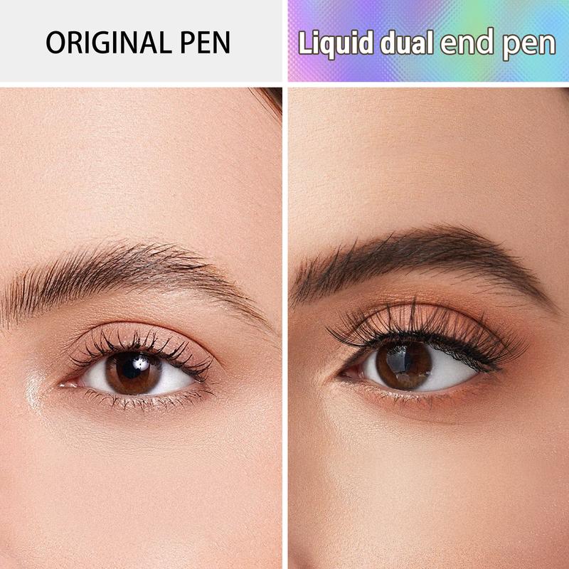 CEADESIGN Eyebrow Pen-Microblading hairlike browpen, Brow Pencil 2-in-1 Dual-Ended Eyebrow Pen with Micro-Fork-Tip Applicator