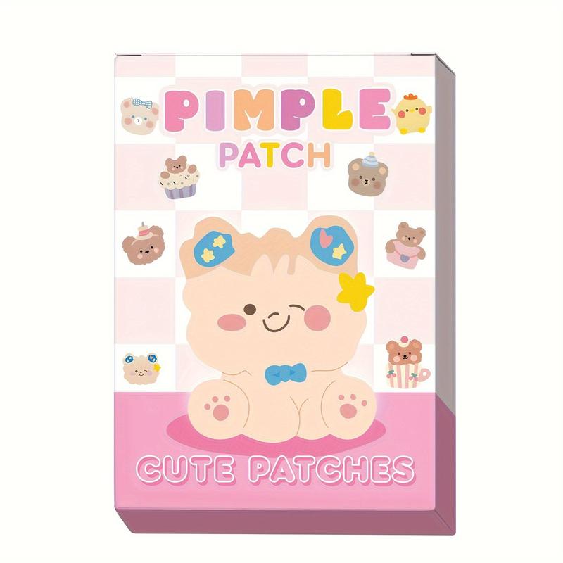 Cute Cartoon Pattern Acne Patches, 80pcs set Invisible Acne Patches, Hydrocolloid Spot Marks Blemishes Covering Patches, Facial Skin Care Product