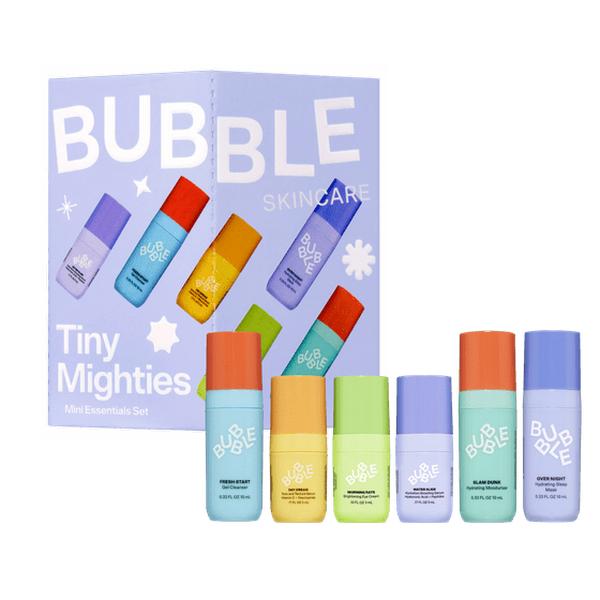 Bubble Tiny Mighties Mini Essentials Holiday Gift Set, 6 Pieces | Perfect Skincare Gift for All Skin Types