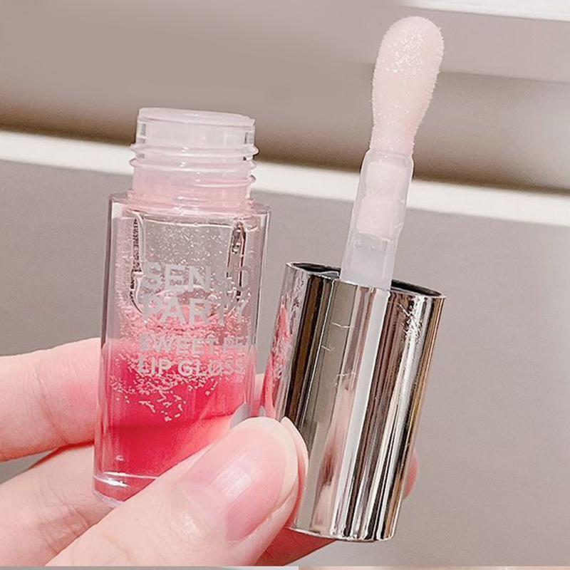 Moisturizing Lip Oil, 2 Counts set Long Lasting Hydrating Lip Gloss, Glossy Lip Glaze, Portable Lip Plumper for Daily Makeup, Plumping Lip Oil for Girls & Women