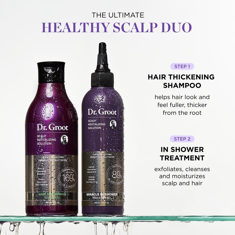 Dr. Groot Thicken & Smooth at Home and On The Go Bundle Biotin Conditioner Shampoo fuller hair Haircare Keratin Korean Moisture