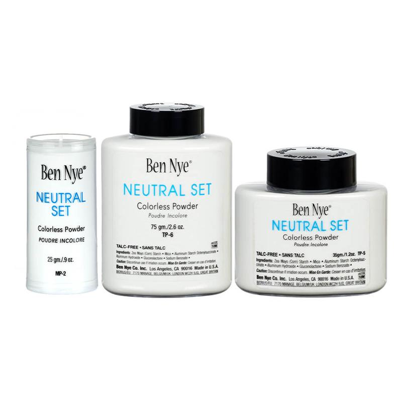 Ben Nye Neutral Set Colorless Face Powder - A Colorless Setting Powder - Join the Powder Revolution