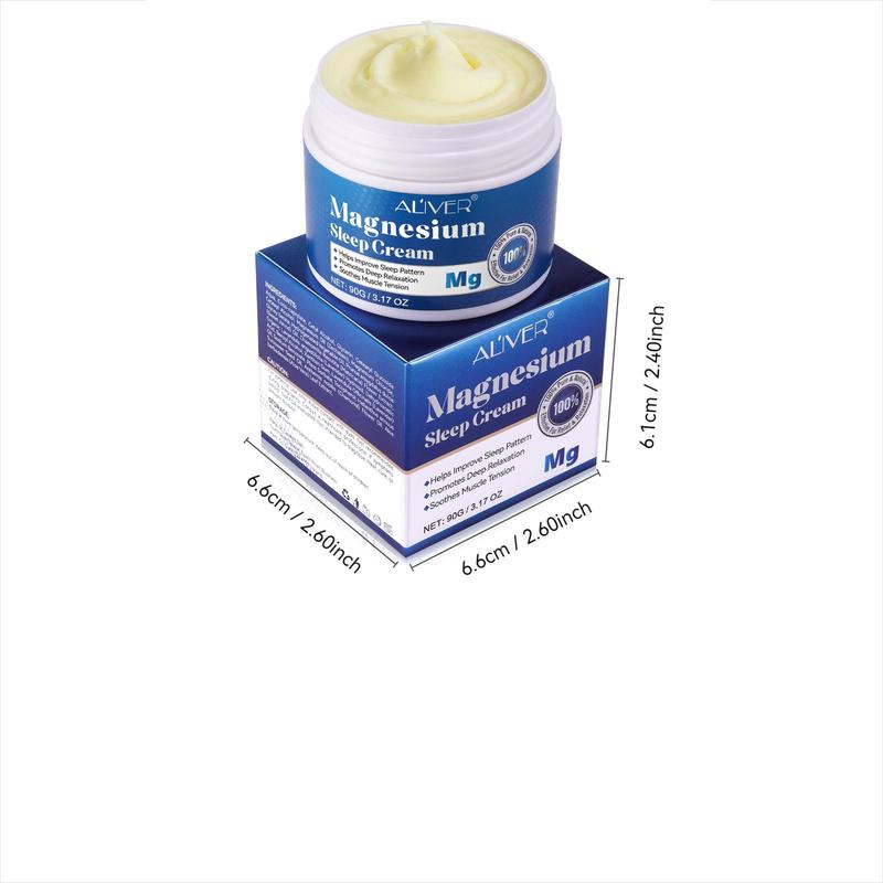 Magnesium Sleep Cream, 1 Box Soothing Sleep Cream, Deep Relaxation Body Cream, Suitable for Those Who Have Difficulty Falling Asleep