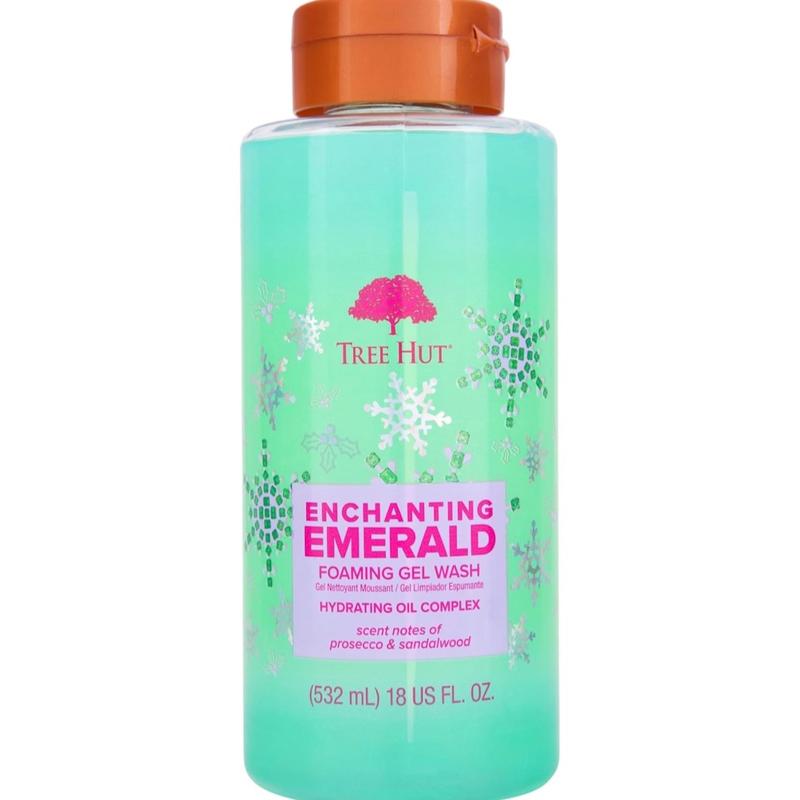 Tree Hut Peppermint Pearl Foaming Gel Wash - Hydrating Oil  Complex - Limited Edition Holiday Body Wash