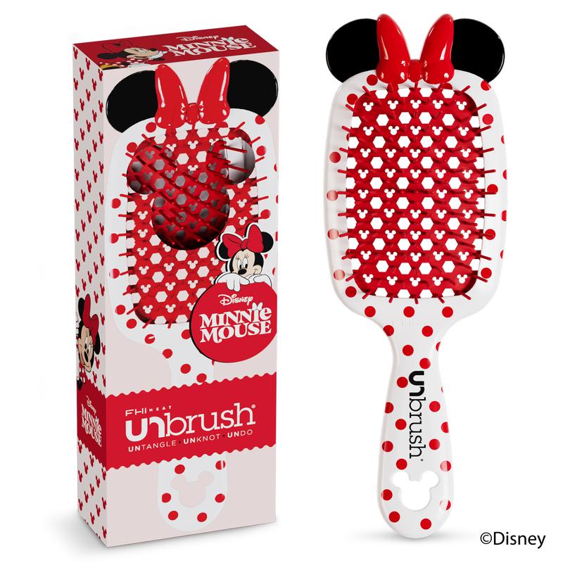 Disney Mickey Mouse and Minnie Mouse Edition UNbrush Detangle Hair Brush Haircare Lightweight Durable Smooth