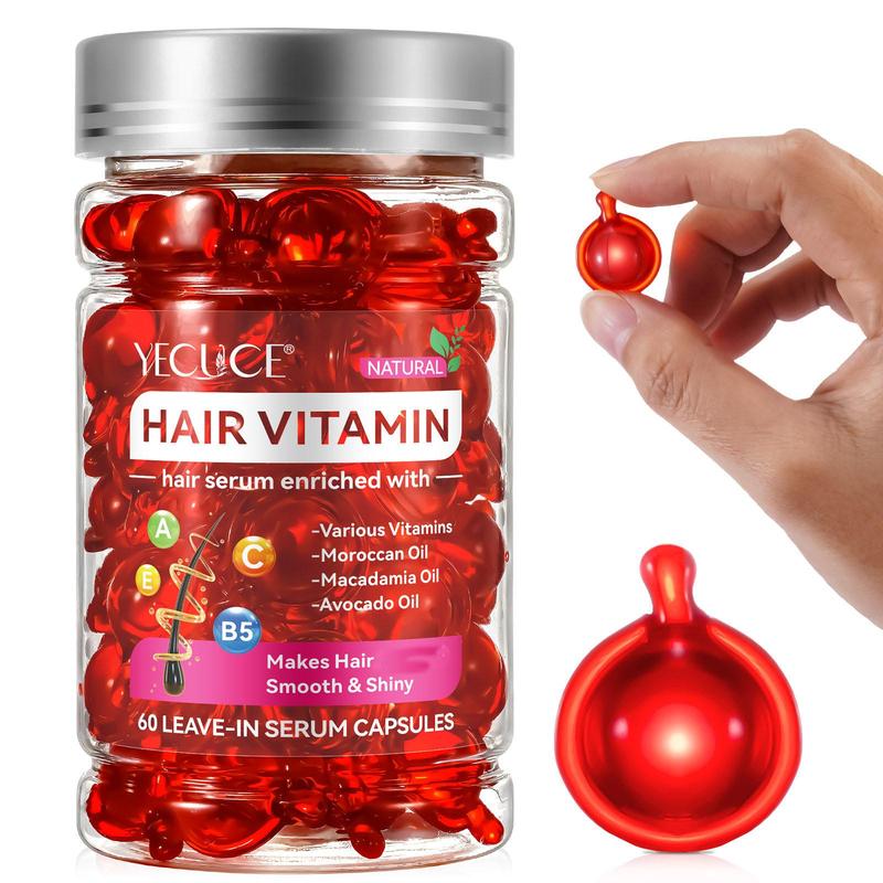 Hair Vitamin Capsule Serum, 2 Boxes Hair Care Capsules, No Need To Rinse, Moisturizing and Smoothing Hair Care Product for Women & Men