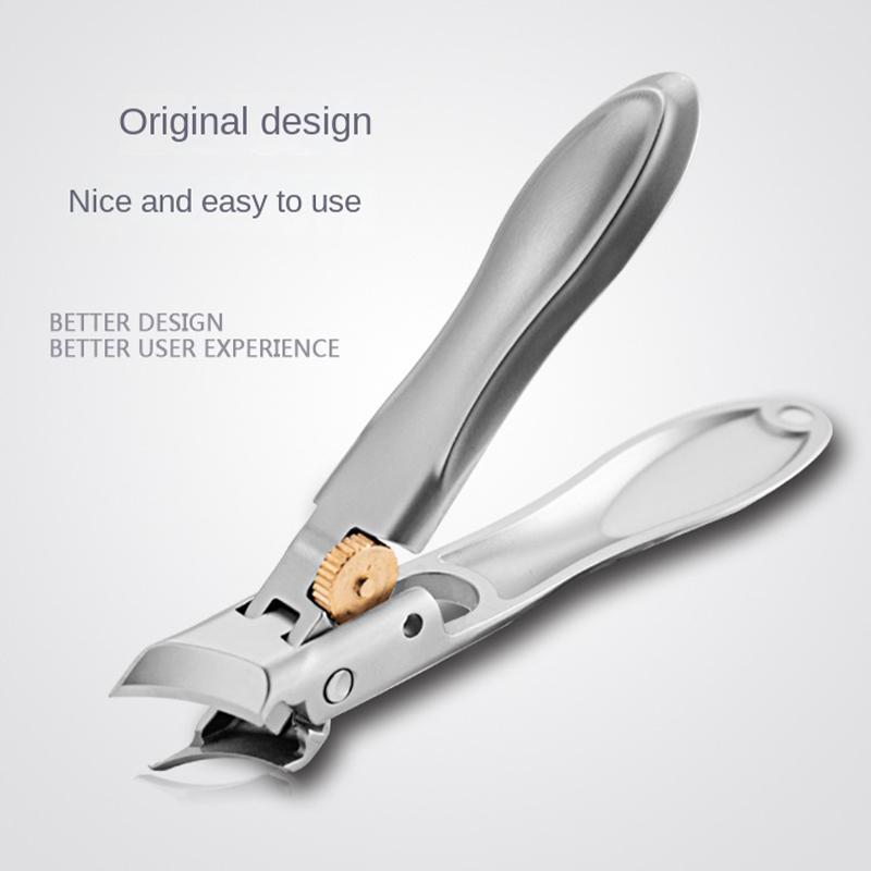 Nail Clippers, 1 Count Single Flat Nail Clipper 1 Count Oblique Nail Clipper, Nail Clipper for Home, Professional Manicure & Pedicure Tools for Women & Men