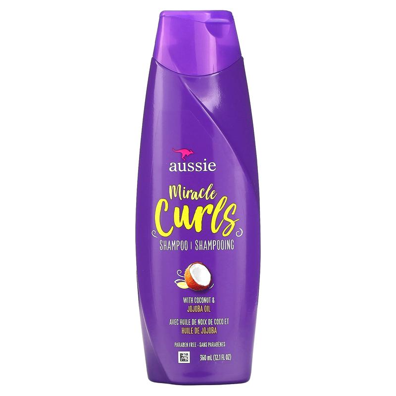 Aussie Miracle Curls, Shampoo with Coconut & Jojoba Oil, 12.1 fl oz (360 ml)