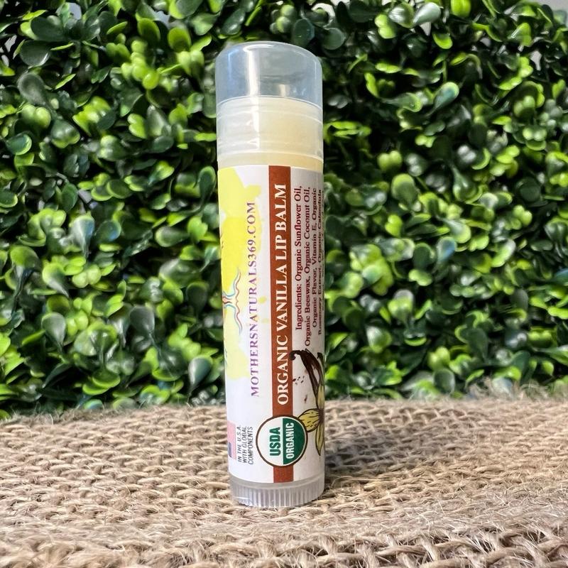 Mothers Naturals Organic Lip Balm All Natural & Organic Chapstick , Lip Care Moisturizer, Treatment To Hydrating Cracked Dry Lips Daily Comfort