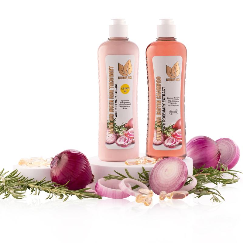 Onion,Rosemary and Biotin  Shampoo & Treatment (16 Fl Oz 500 ml) Conditioner Haircare