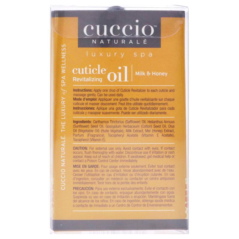 Cuticle Revitalizing Oil - Milk and Honey Manicure by Cuccio Naturale for Unisex - 2.5 oz Oil