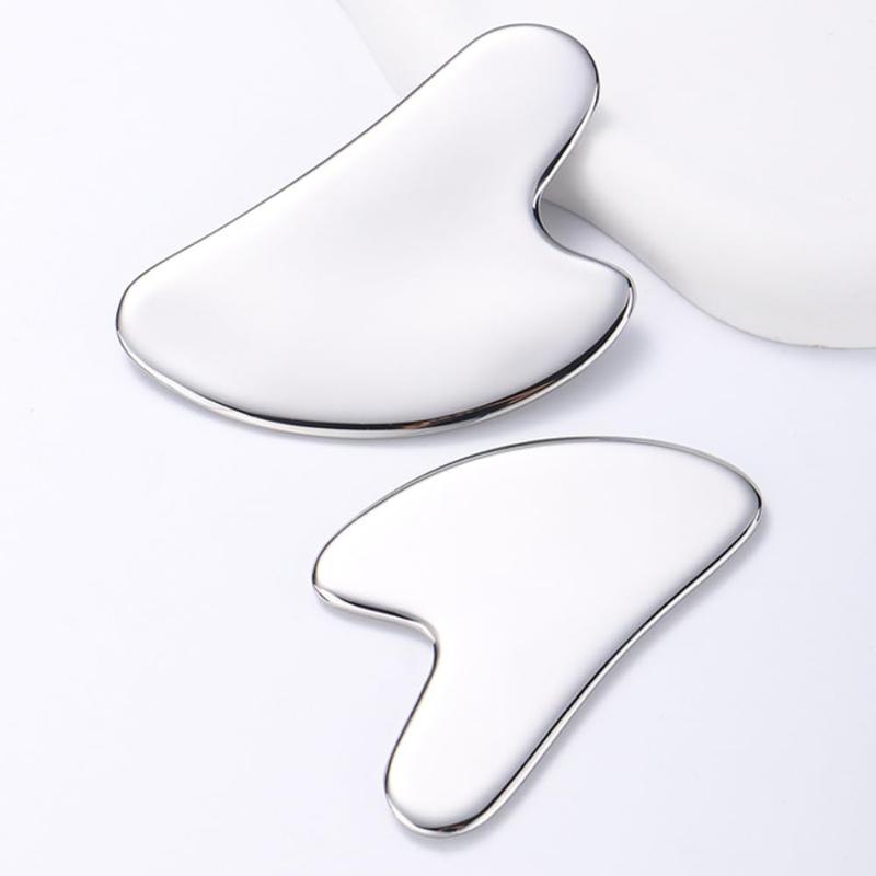 Stainless Steel Gua Sha Facial Tool, Face Massage Tool, Skin Care Tool for Face and Body Treatment, Relieve Tensions and Reduce Puffiness, Suitable for Women and Men, Christmas, Christmas Gift