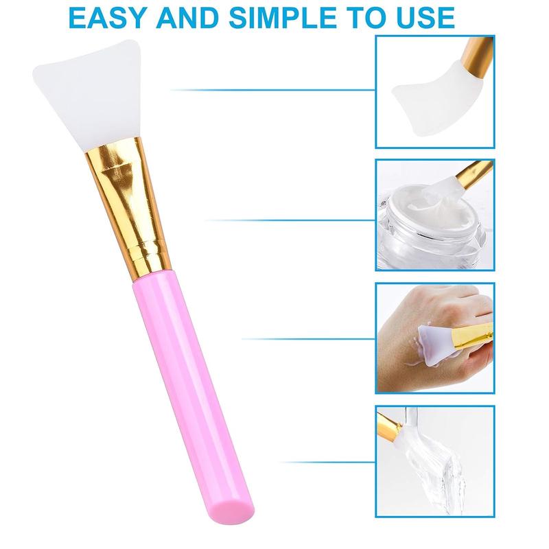 3 PCS Premium Silicone Face Mask Brush, Mask Beauty Tool, Soft Silicone Facial Mud Mask Applicator Brush, Hairless Moisturizers, Body Lotion and Body Butter Applicator Tools