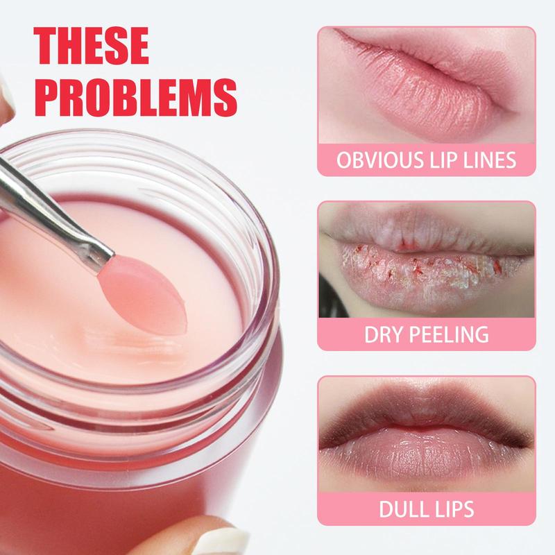 Night Repair Jelly Lip Mask, Moisturizes And Reduces Lip Lines, Brightens Lip Color, Repairs Dry And Peeling Lips