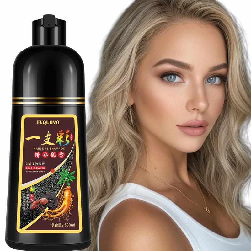 Hair Color Shampoo,3-In-1-Color-Qucik Hair Dye,Hair Dye,Plant Extracts,Long Lasting 500ML Ammonia Free Hair Care Shampoo Haircare Products