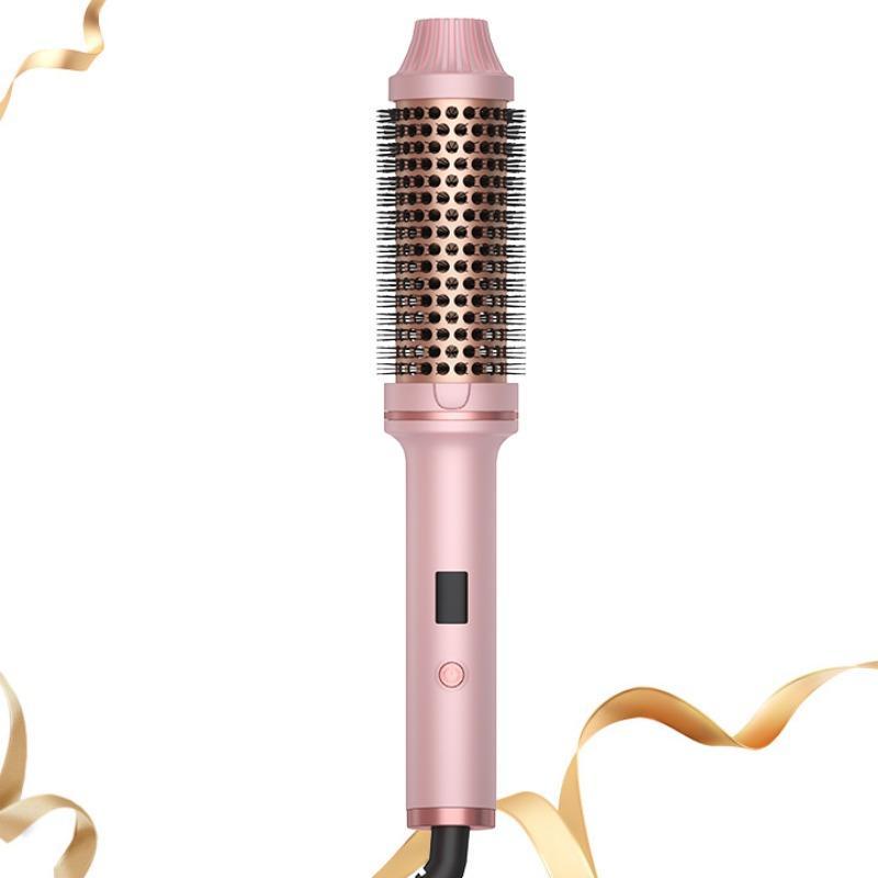 1.5 Inch Thermal Brush, Heated Round Brush with LCD Display, Round Brush Makes Hair Shinier & Smoother for Beach Waves, Hair Styling Tools, Halloween Christmas Gift, Fall Essentials, Ideal Winter Gift