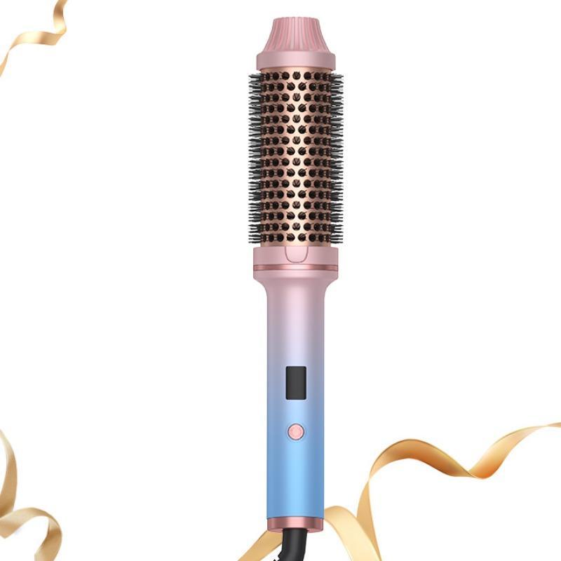 1.5 Inch Thermal Brush, Heated Round Brush with LCD Display, Round Brush Makes Hair Shinier & Smoother for Beach Waves, Hair Styling Tools, Halloween Christmas Gift, Fall Essentials, Ideal Winter Gift