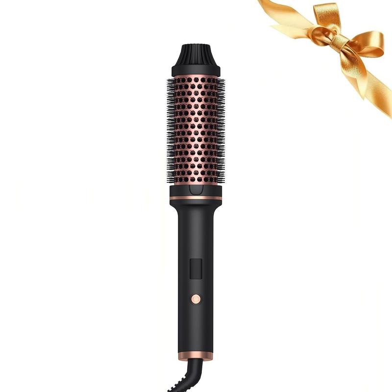 1.5 Inch Thermal Brush, Heated Round Brush with LCD Display, Round Brush Makes Hair Shinier & Smoother for Beach Waves, Hair Styling Tools, Halloween Christmas Gift, Fall Essentials, Ideal Winter Gift