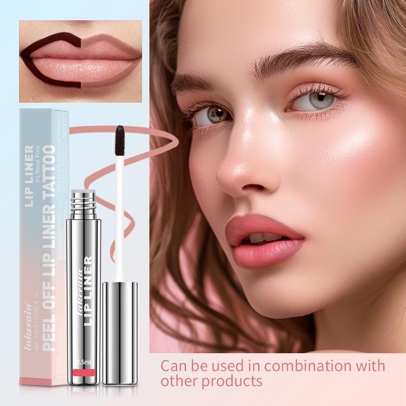 Long Lasting Peel Off Matte LipLiner, Waterproof Peel Off Lip Liner Tattoo, Flawless Lip stick for 3D lip  Contour, Makeup Tool For Women & Girls