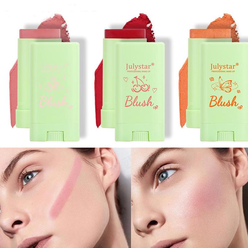 Blush Stick, Natural Matte Blush for Daily Makeup, Lightweight Blush, Soft Color Shadow, Suitable for All Skins