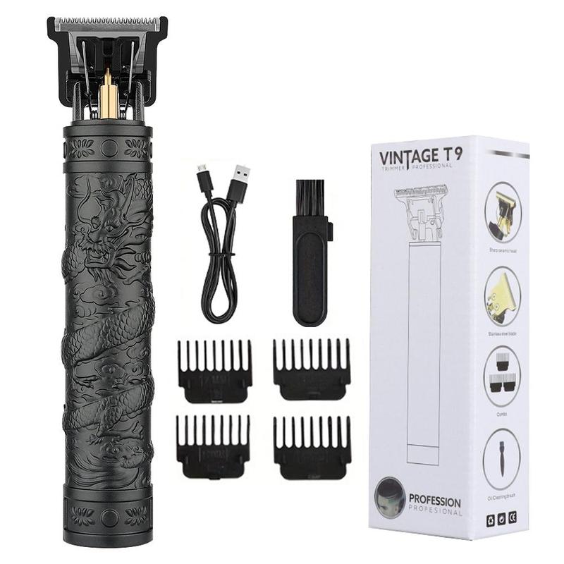 Professional Hair Trimmer for Men, 1 Box Electric Hair Clipper with Limited Comb & Charging Cable & Cleaning Brush & Lubrication Oil, Great Gifts for Men, Christmas Gift