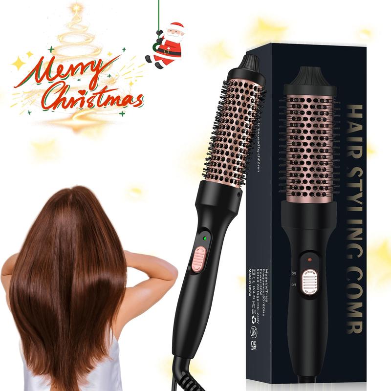 Electric Heated Hair Curler, Fast Heat Up Thermal Brush Hair Curling Wand, Heated Round Brush, Heated Hair Styling Tool, Professional Hair Styling Tool, Thanksgiving Gift, Christmas Gift, Winter Gift Set