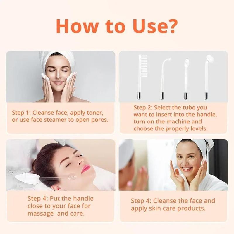 Face Skin Care Wand,High Frequency Facial Device Face Skin Care Kit Portable Skin Care tools Home Use Comfort