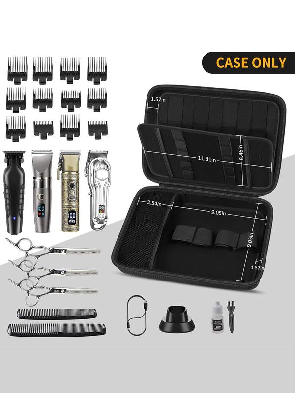 Hard Travel Case for Hair Clippers, Hair Cutting Barber Supplies Organizer Bag, Trimmer Storage Holder for Ufree for Wahl for Andis Men Razor Guard Grooming Kits