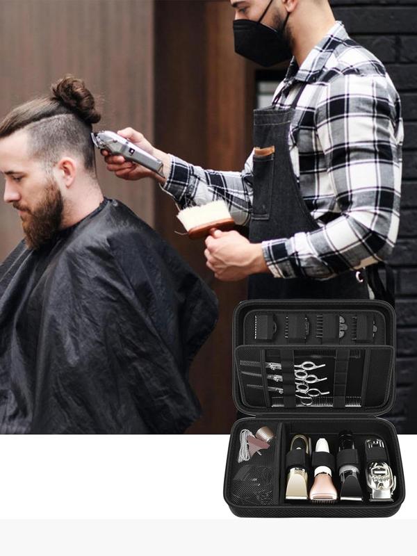 Hard Travel Case for Hair Clippers, Hair Cutting Barber Supplies Organizer Bag, Trimmer Storage Holder for Ufree for Wahl for Andis Men Razor Guard Grooming Kits