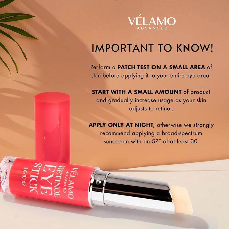 Velamo Retinol Eye Stick for Dark Circles and Puffiness Anti Aging Balm