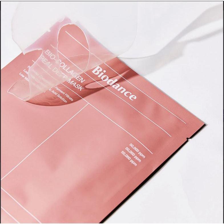 BIODANCE Bio Collagen Real Deep Mask, 34g Hydrating and Pore Tightening Sheet Mask for Face | Low Molecular Collagen Ampoule