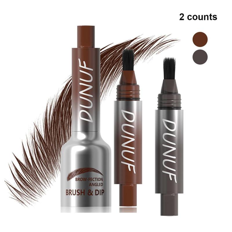 Double-ended Eyebrow Pomade, 2 Counts set Long Lasting Eyebrow Paste, Professional Eyebrow Makeup Products for Women & Girls, Christmas Gift