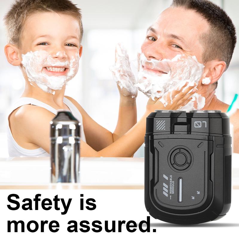 GHH K002 Portable Shaver with Charger for Men Short Beard - Body Hair Removal Shave Head, Arms, Legs Hair, IP7 Waterproof Travel Size Razor Daily