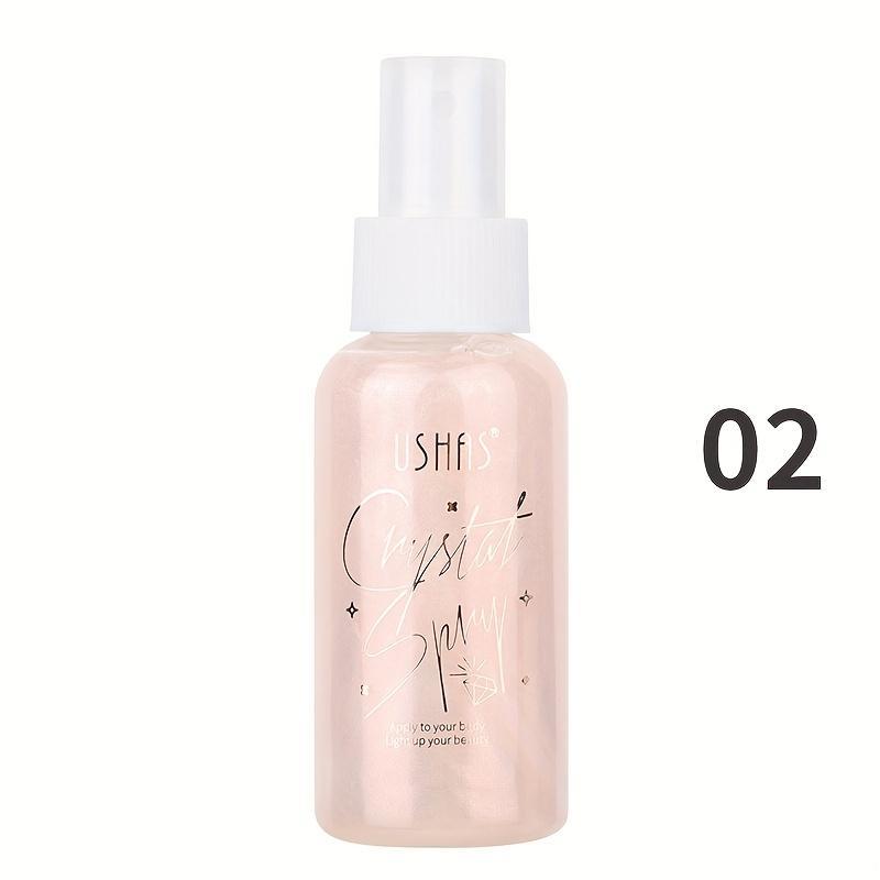 80ml Shimmering Face Makeup Setting Spray, Portable Lightweight Moisturizing Makeup Spray for Women & Girls, Highlighting Facial Makeup Product