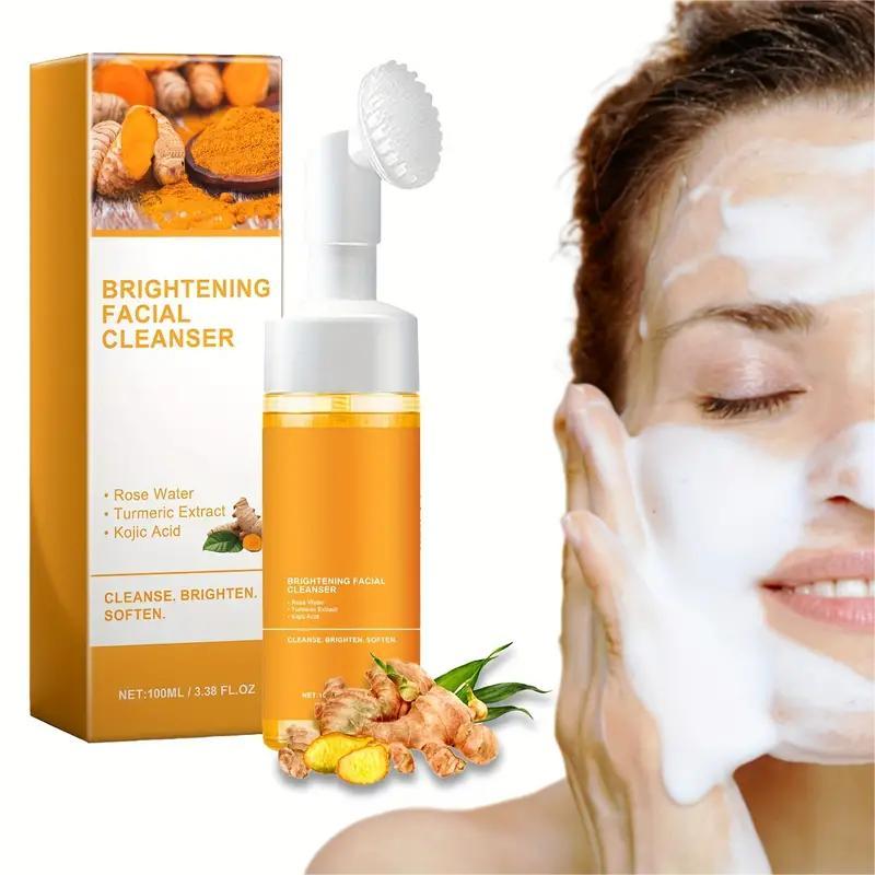 Turmeric Wash and Care two PieceSet,TurmericCleansing Mousse, Turmeric SoapFacialCleansing Skincare FacialCleansing CleanserFacial Wash